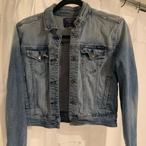 Just USA Size medium cropped jean jacket.